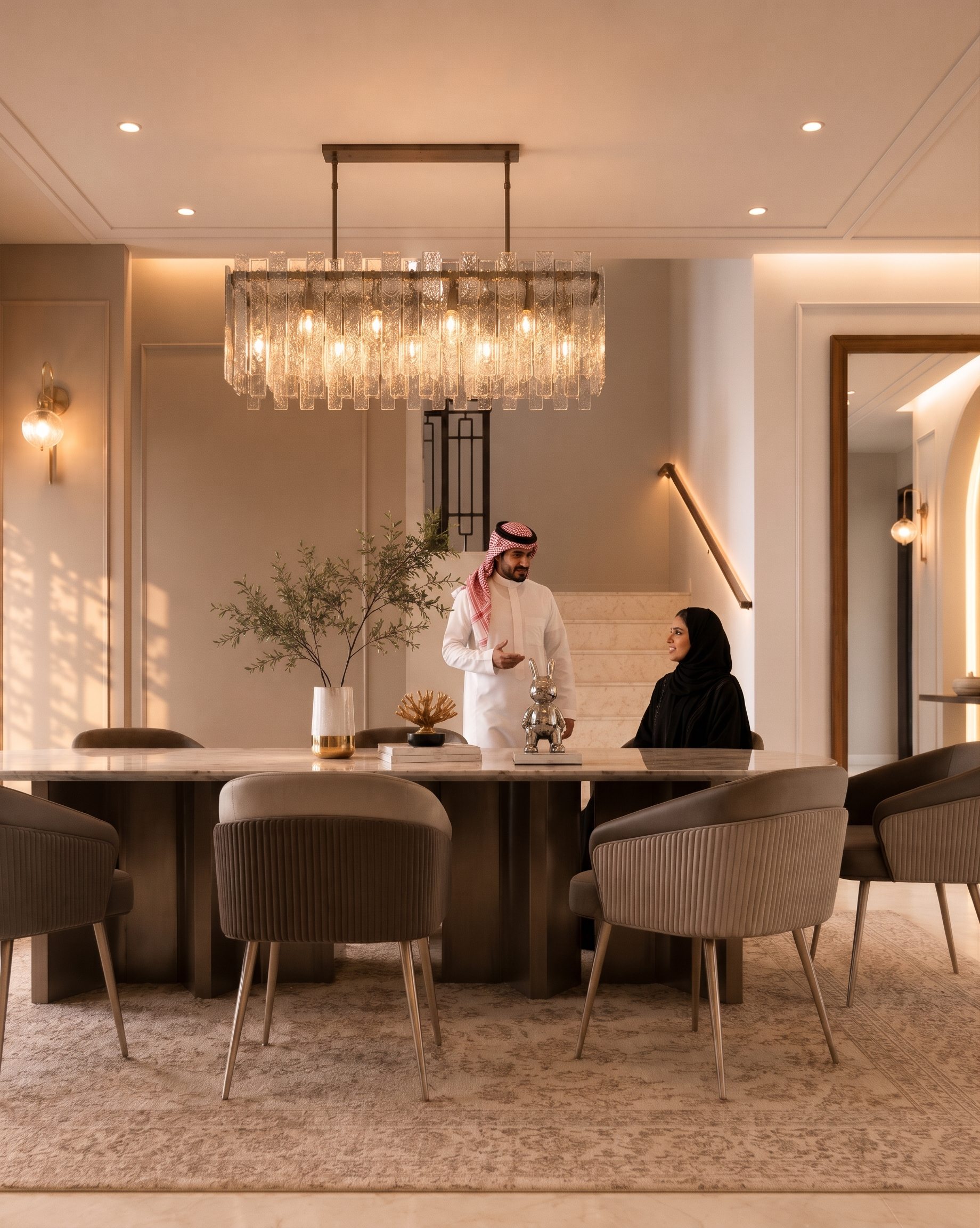 الطعام والاستقبال